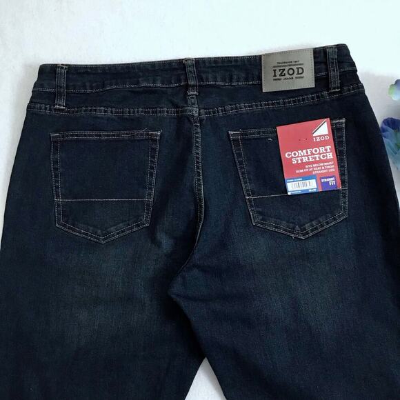 Izod NWOT Comfort Stretch Straight Fit Jeans Men Various - Picture 6 of 10